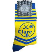 Clare GAA Supporter Socks (Yellow Royal) image