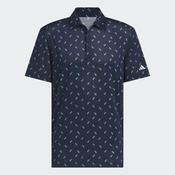 Adidas Ultimate 365 Printed Mesh Polo Shirt Men's (Navy Silver JF4909) image