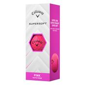Callaway Supersoft 2025 Golf Balls x 3 (Pink)