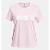 Under Armour Tech Twist Wordmark T-Shirt Girls (Prime Pink 647) image