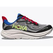 Hoka Clifton 10 Running Shoes Kid's (Foggy Grey Black) image