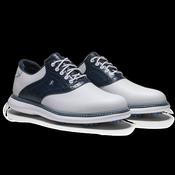 Footjoy Traditions Golf Shoes Men's Wide (White Navy Blue) image