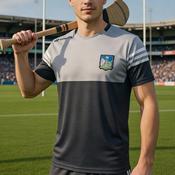 O'Neills Limerick GAA Sedona 060 T-Shirt Men's (Black Silver White) image
