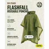 Six Peaks FlashFall Reusable Poncho Unisex (Green)