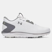 Under Armour Drive Fade 2 Golf Shoes Men's (White Grey 100) Wide Fit image