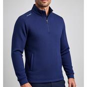 Callaway Quarter Zip Chev Jacquard Top Men's (Peacoat Navy 410)