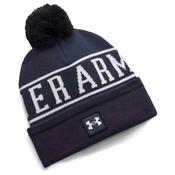 Under Armour Halftime Pom Beanie Men's (Navy White 411) image