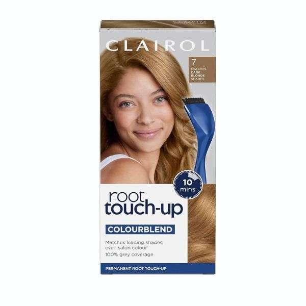 Clairol Root Touch-Up Permanent Hair Color - 7 Dark Blonde, 100% Grey Coverage
