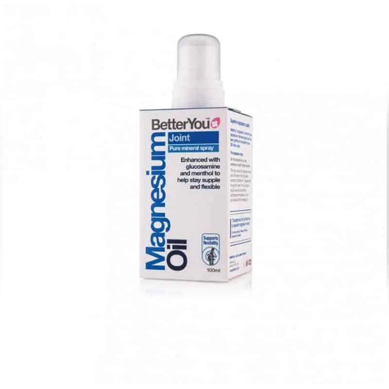 BetterYou Magnesium Joint Body Spray 100ml + Vegan Glucosamine for joints and muscles, support relaxation and ease of movement