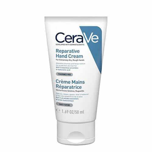 CeraVe Reparative Hand Cream 50ml For Extremely Dry, Rough Hands, Fragrance Free, With 3 essential ceramides, Hyaluronic acid
