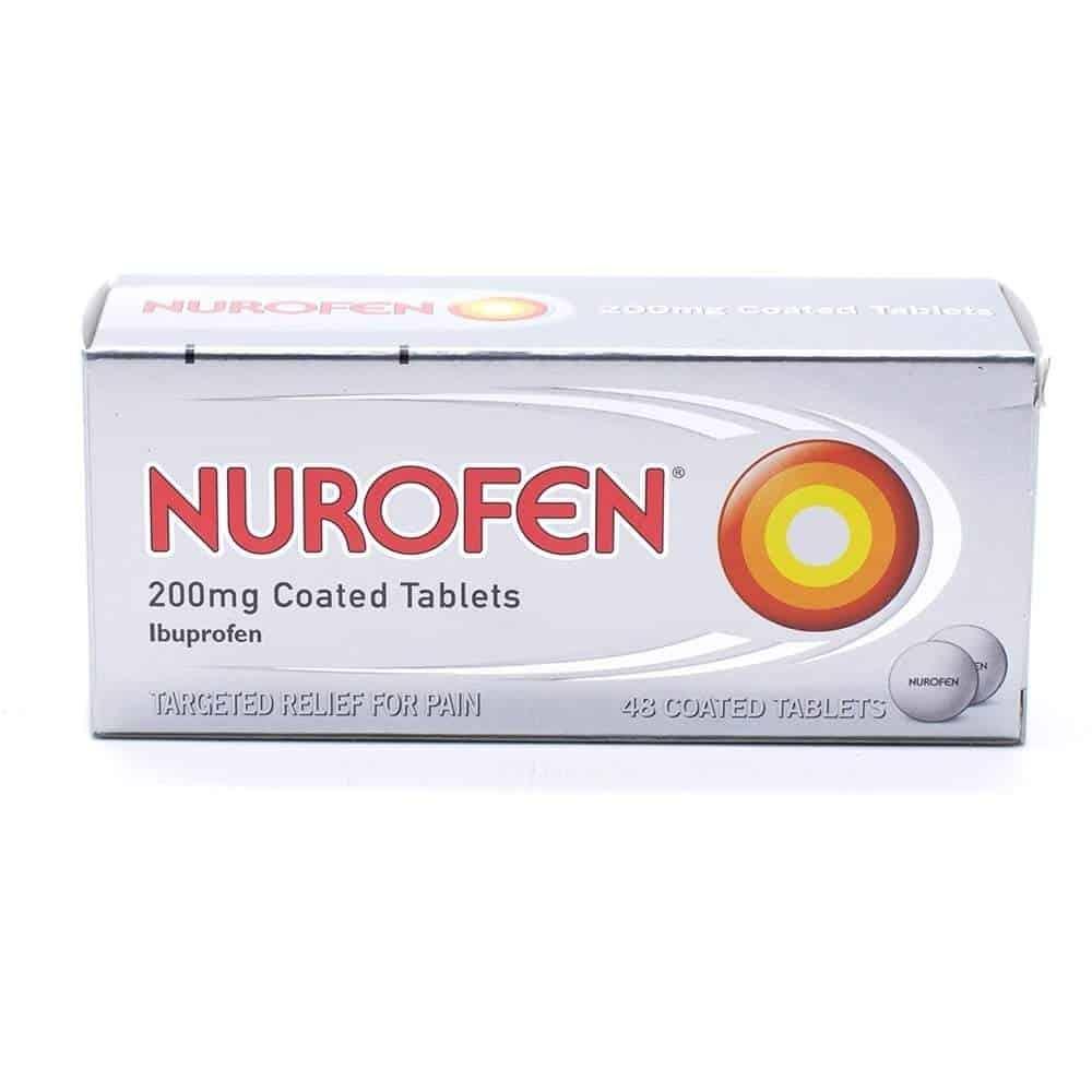 Nurofen 200mg Coated Tablets Ibuprofen 48 Pack Pain Relief