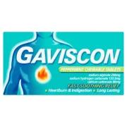 Gaviscon Peppermint Chewable Tablets 48 - Fast Soothing Relief for Heartburn & Indigestion