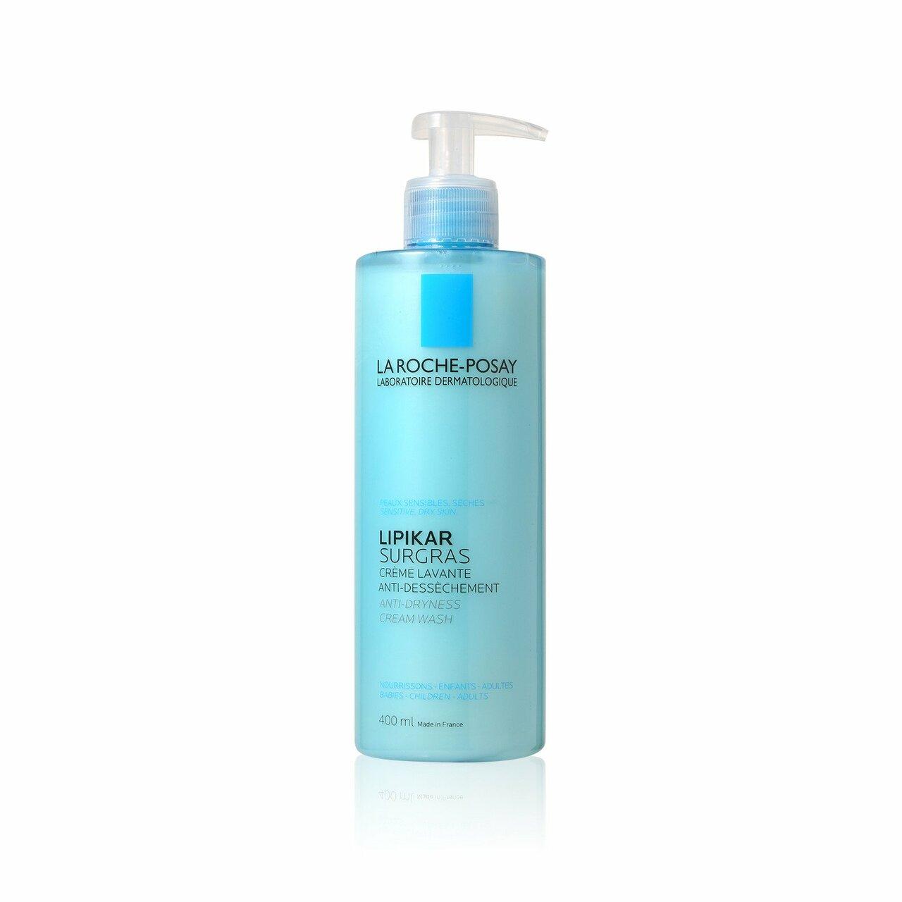 La Roche-Posay Lipikar Surgras Shower Cream 400ml for Sensitive, Dry Skin