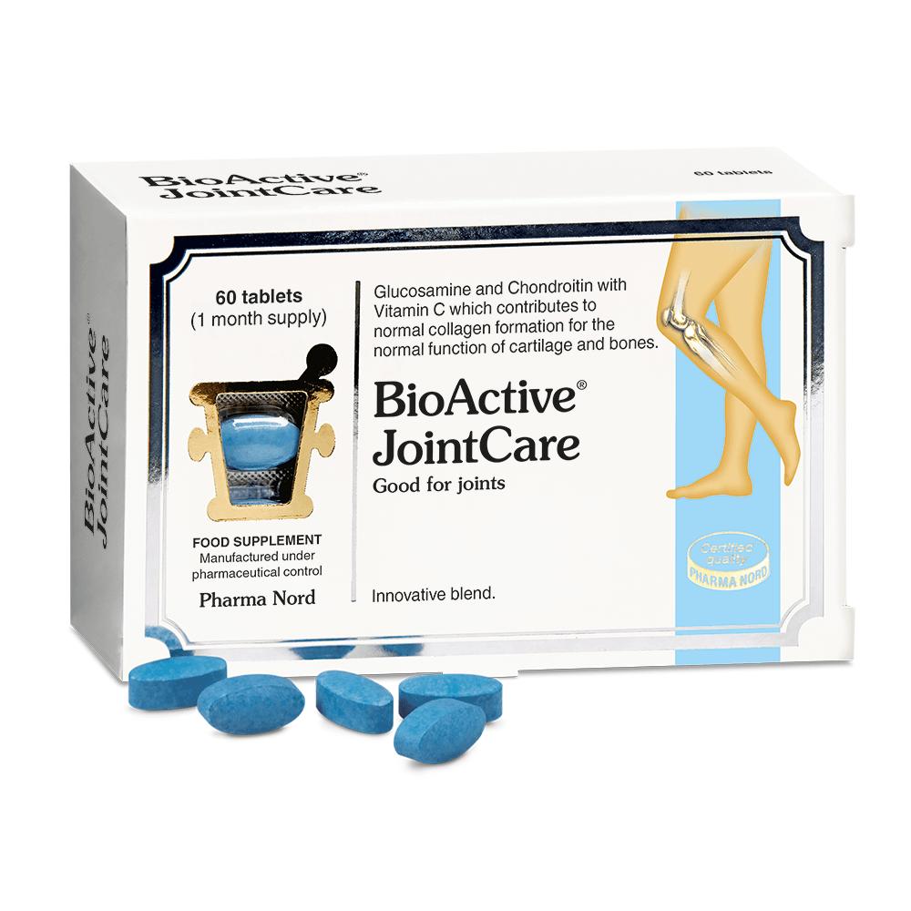 BioActive JointCare 60 Tablets - Supports Joints with Glucosamine, Chondrotin, Vitamin C - Pharma Nord