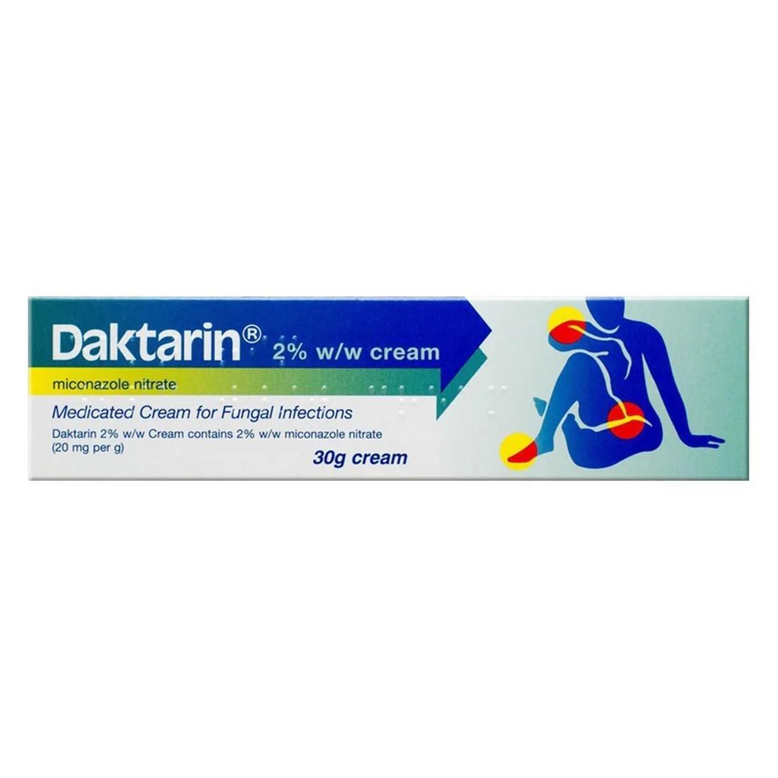 Daktarin Cream 2% Miconazole Nitrate 30g - Antifungal for Fungal Infections