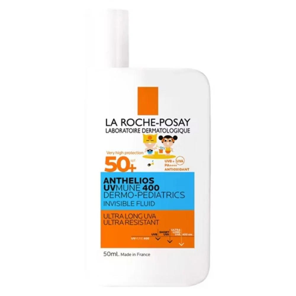 La Roche-Posay Anthelios UVMune 400 Dermo-Pediatrics Invisible Fluid SPF50+ 50ml Ultra Long UVA Ultra Resistant Antioxidant