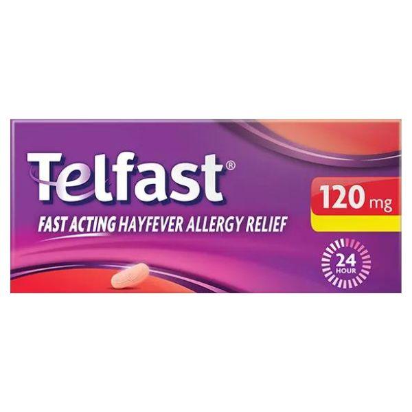 Telfast Allergy 120 mg Film-coated tablets 30 - Relief of: Sneezing, Itchy, runny or blocked nose, Itchy, red and watery eyes