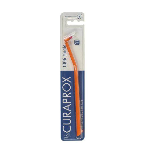 Curaprox Single Tuft Sulcular Soft Toothbrush 6mm, Image Features: Curaprox, 1006 single, Swiss Premium Oral Care