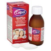 Calpol SixPlus 6+ years Strawberry Flavor Oral Suspension 60ml Paracetamol Sugar Free Pain & Fever Relief