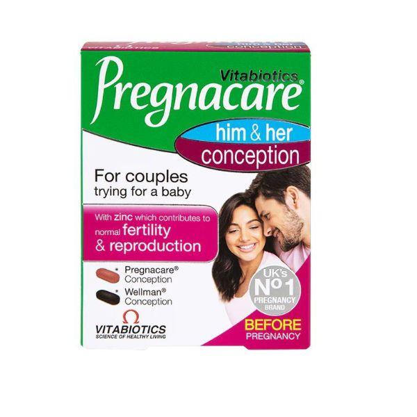 Vitabiotics Pregnacare Him & Her Conception for Couples - Fertility & Reproduction