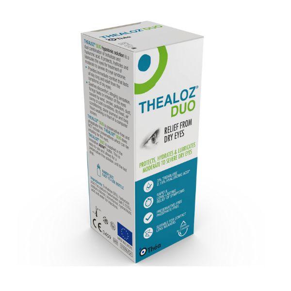 Thealoz Duo Gel for Dry Eyes - 30 Single Doses - Relief, Protects, Hydrates & Lubricates, Preservative-free, Long-lasting relief, Suitable for contact lens wearers