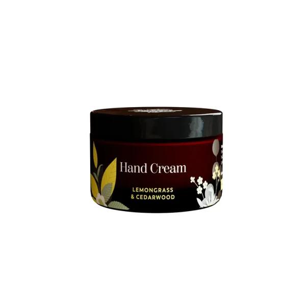 Handmade Soap Co. Lemongrass & Cedarwood Hand Cream - 50g, Quick Absorbing, Nourishing, Hydrating, Cruelty Free, Vegan
