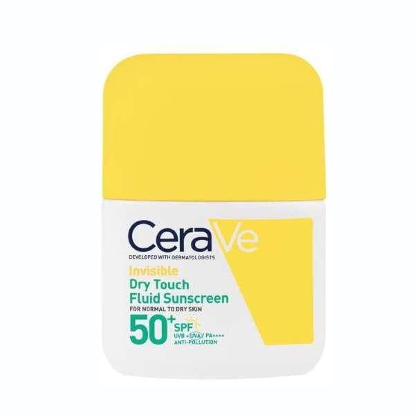 CeraVe Invisible Dry Touch Fluid Sunscreen SPF 50 Size 50ml UVB + UVA Anti-Pollution