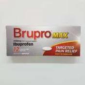 Brupro Max 400mg Ibuprofen - 12 Brupro Tablets image