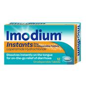 Imodium Instants 12 Oraldispersible Tablets - Glen Pharmacy image