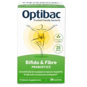 Optibac Bifido &amp; Fibre Probiotics 30 Sachets - Glen Pharmacy image