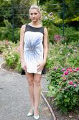 Blue Splash Dress with Hand Painted Motif image