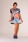 Hand Painted Multi Coloured Dress image