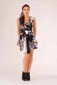 Lycra Black &amp;amp; White with Sash image