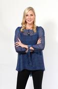 Blue Sheer Blouse image