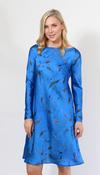 Blue Silk Design Dress image