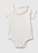 Bodysuit with Frill Collar