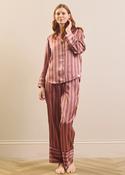 THEIR NIBS SATIN BOLD CUFF PJ SET MAUVE image