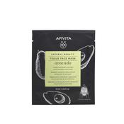Apivita Tissue Face Mask- Avocado Moisturizing &amp; Soothing 10ml image