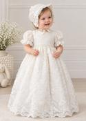 Christening Dress with Beaded Belt + Emb image