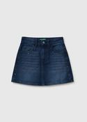 Denim Skirt with Rhinestone image