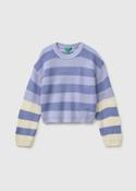 Two Tone Stripe Jumper image