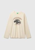 Long Sleeve Top with Car Print image