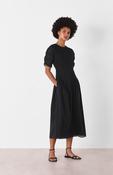 Whistles Black Avery Smocked Dress image