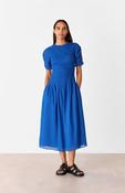 Whistles Blue Avery Smocked Dress image