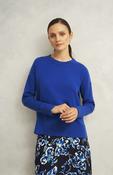 Hobbs Darla Wool Blend Chunky Crew Neck Blue