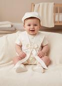 Christening Romper Suit with Bonnet