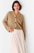 Whistles Camel Nala Cotton Cardigan