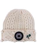 CABLE KNIT SHAMROCK LED TORCH HAT CABLE KNIT SHAMROCK LED TORCH HAT