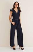 Phase Eight Petite Kallie V Neck Frill Jumpsuit