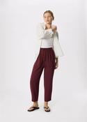 Whistles Tie Waist Trousers in Fig